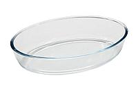 Форма для запекания MALLONY Cristallino из боросиликатного стекла, овальной формы, без ручек 2,4л