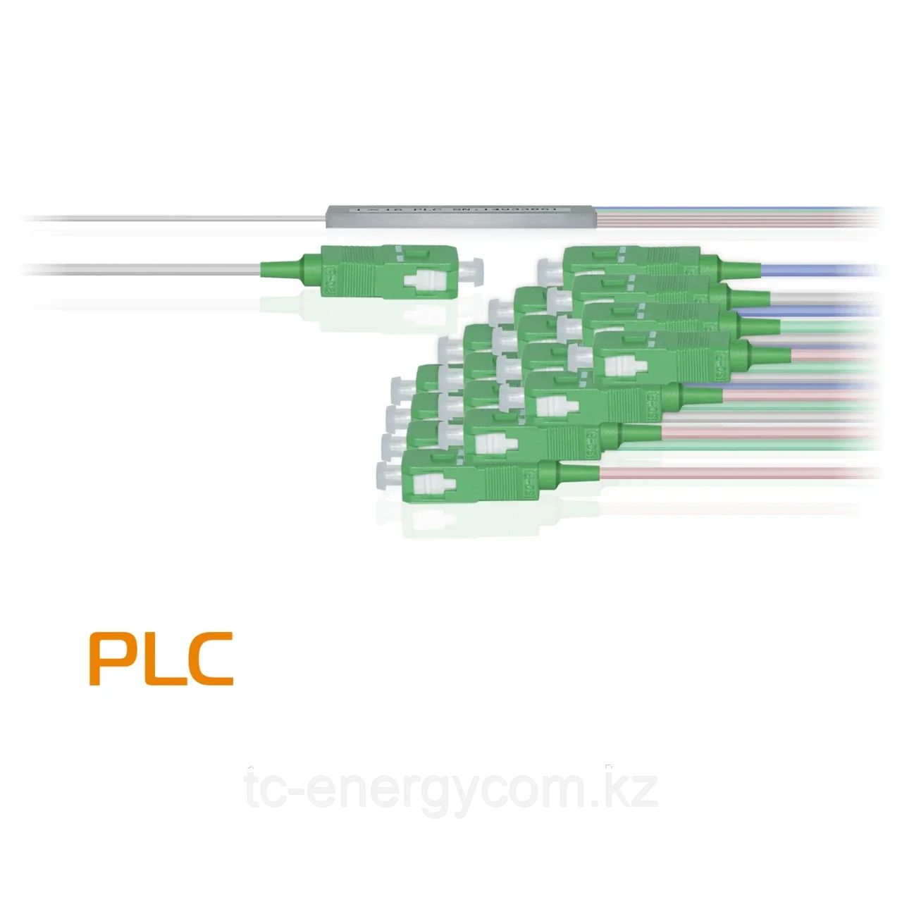 Делитель оптический планарный PLC-M-1x16, бескорпусный, разъемы SC/APC, фото 1
