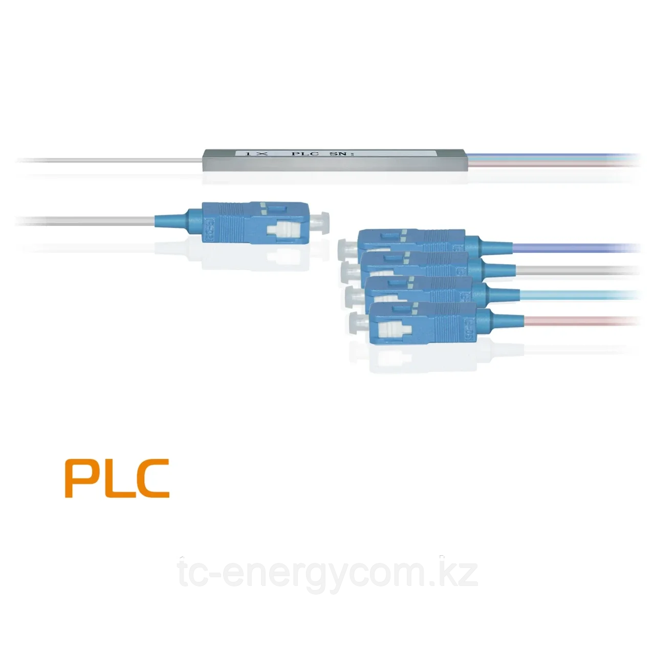 Делитель оптический планарный PLC-M-1x4, бескорпусный, разъемы SC/UPC, фото 1