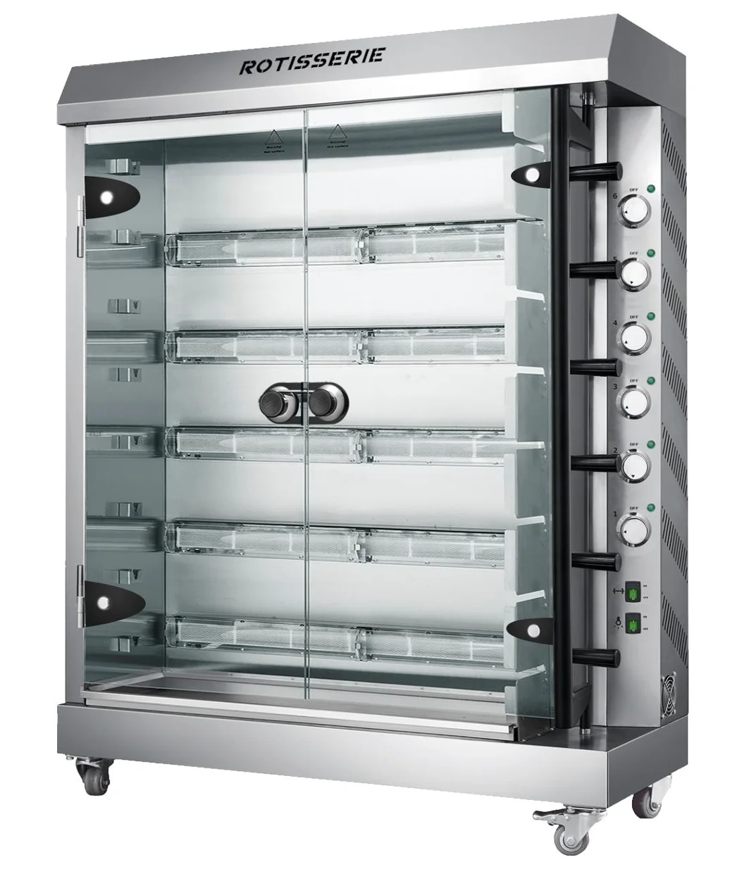 Гриль для кур на 6 вертела KJL-6E