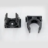 Крепеж-клипсы 20мм черные, полиэтилен