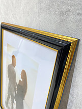 Рамка 30х40 см, Черный с золотом, фото 4