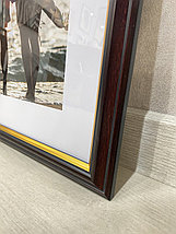 Рамка 30х40 см, Темно - коричневый с золотом (матовый), фото 3