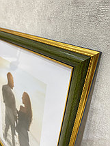Рамка 30х40 см Зеленый с золотом, фото 3