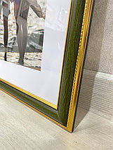 Рамка 30х40 см Зеленый с золотом, фото 2