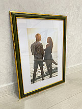 Рамка 30х40 см Зеленый с золотом, фото 5