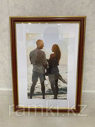 Рамка А3 (29.7х42см) Красный с золотом, фото 1