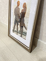 Рамка А3 (29.7х42см) Коричневый с белым контуром, фото 4