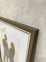 Рамка 30х40 см, Коричневый с белым контуром, фото 3
