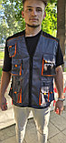 Жилет рабочий с карманами универсальный, фото 5