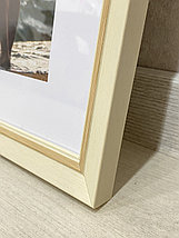 Рамка 30х40 см, Белый  с коричневым контуром, фото 3