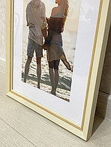 Рамка 30х40 см, Белый  с коричневым контуром, фото 2