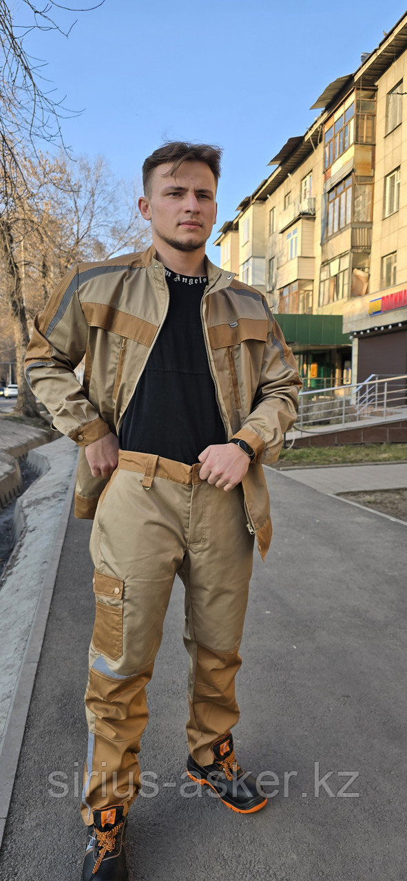 Костюм рабочий летний Феникс с брюками бежевый, фото 1