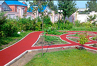 Резиновая бесшовная дорожка для двора, для сада