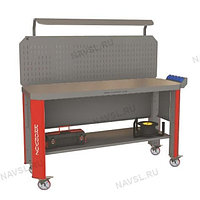 Верстак слесарный с тисками Гефест-ВС-005-ЭПОБ-Т2Н2