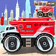 862C-2 Fire rescue пожарная спецтехника разбирайка в пакете 30*23см, фото 4