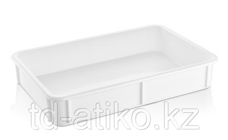 Контейнер для теста 600*400*100 мм. прямой, сплошной, мороз-кий, белый полиэт.(крышка 76803) GP /1/6