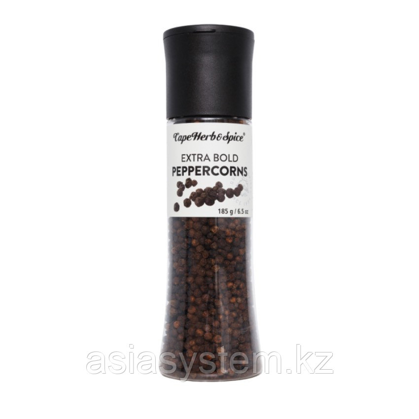 Перец черный горошек 185г мельница Cape Herb & Spice