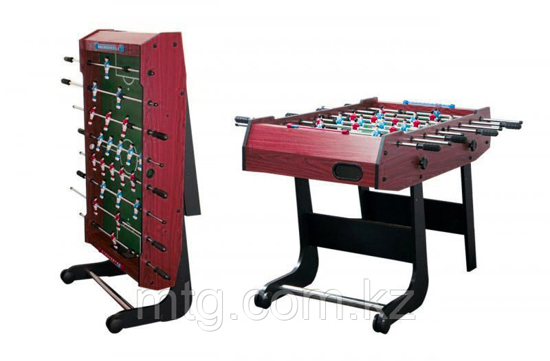 Игровой стол - футбол складной "Maccabi Mini" (121 x 61 x 81 см, махагон)