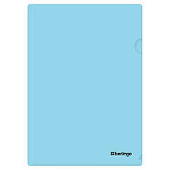 Папка-уголок Berlingo "Instinct", А4, 330мкм, аквамарин