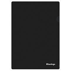 Папка-уголок Berlingo "Soft Touch", А4, 200мкм, софт-тач, черная