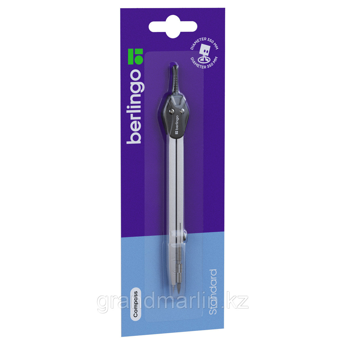 Циркуль Berlingo "Standard" металлический, 135мм, блистер, фото 1