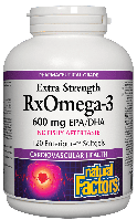RxOmega3 600mg ESG 120 Natural Factors БАД «Омега-3»