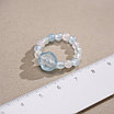 Женское кольцо, аквамарин, кварц Lotus Fun (ручная работа) размер 18,0, вес 2,03гр, фото 4