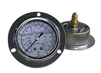 Манометр для фреона AFrost, R507A/R134a/R404A/R407C, 0-250 psi, осевой