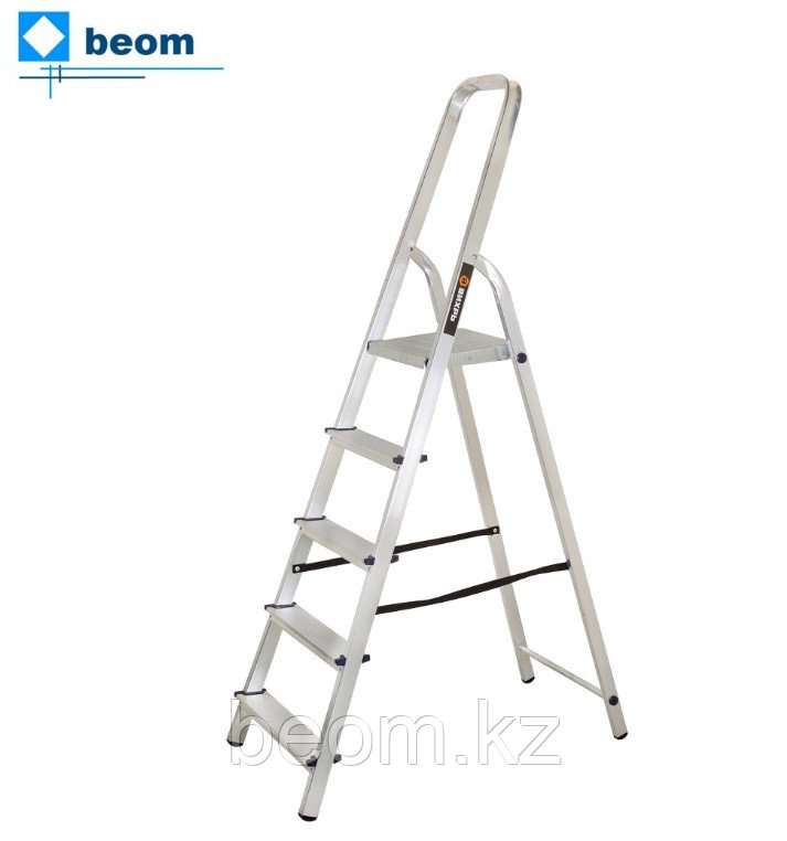 Стремянка алюминиевая ВИХРЬ СА 1х5 (Вес 4 кг | секций: 1 | ступеней: 5 | макс. нагрузка: 150 кг | высота: 1.03 м), фото 1