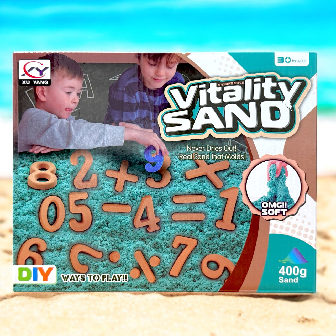 3397 Песок с цифрами 400гр 24х19см, фото 1