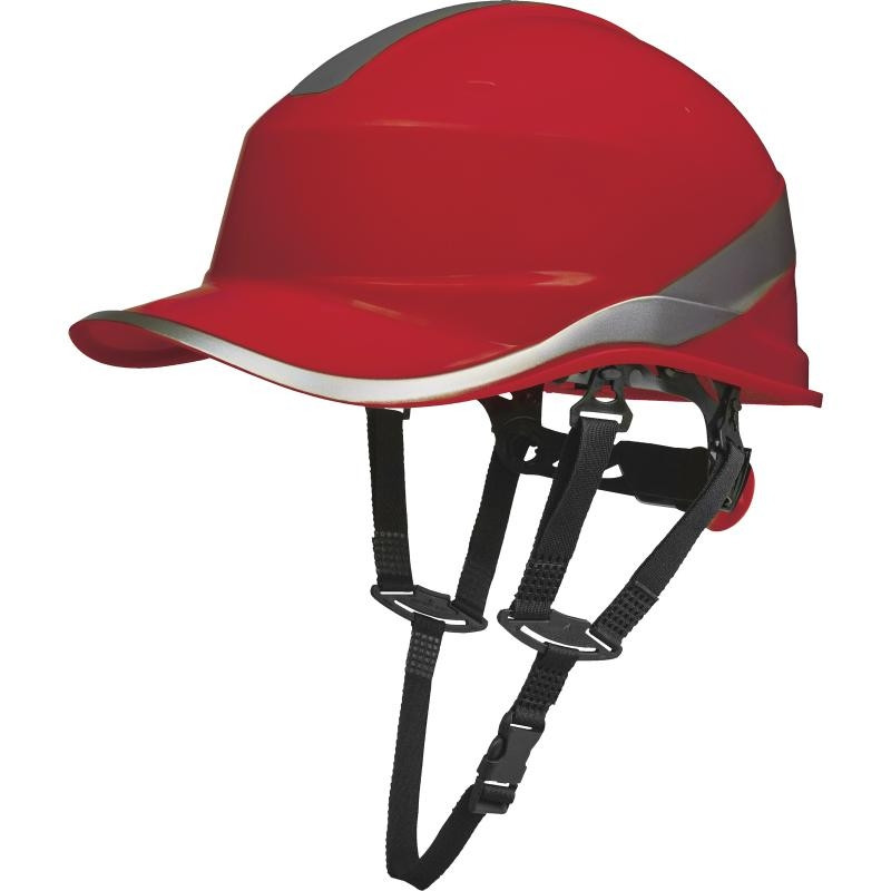 Каска защитная BASEBALL DIAMOND V UP красная, фото 1