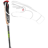 Палки алюминиевые LEKI Spin Shark SL (серебро-лайм), фото 6