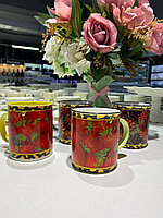 0621 Кружка для кофе и чая "Сочные ягоды: Клубника. Черника. Малина. Ежевика