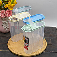 0776 Контейнер для хранения сухих и сыпучих продуктов прозрачный Doston plast 2 L