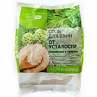 Натуралист Соль для ванн От усталости, Хвоя и Корица 500г