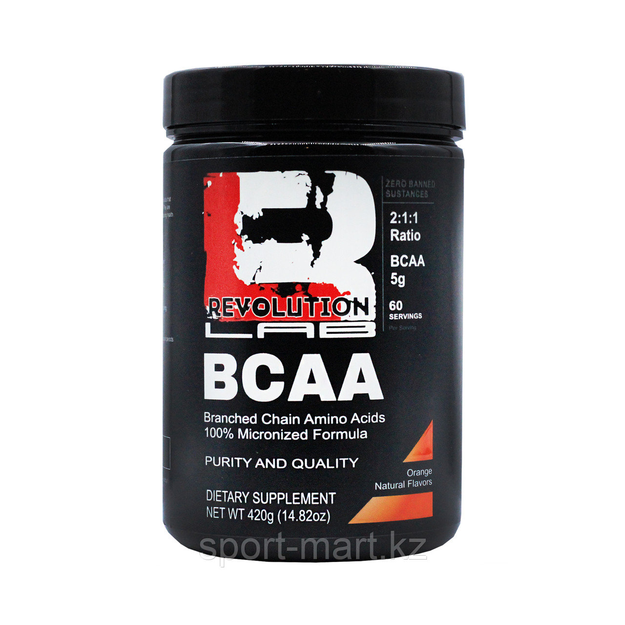BCAA 2-1-1 Revolution Lab BCAA 60 порции 420 гр, фото 1