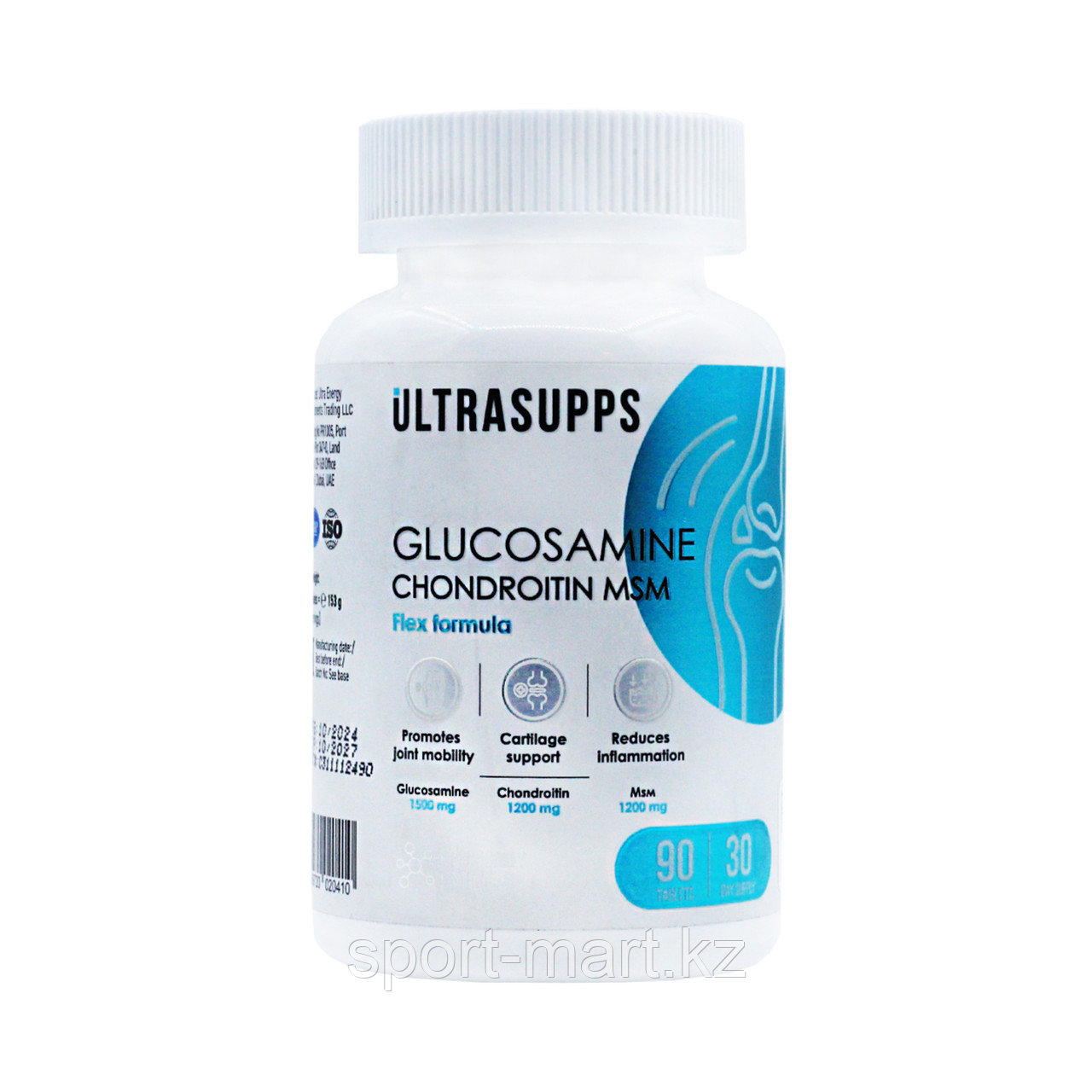 Глюкозамин хондроитин МСМ Ultrasupps Flex formula 90 таблеток, фото 1
