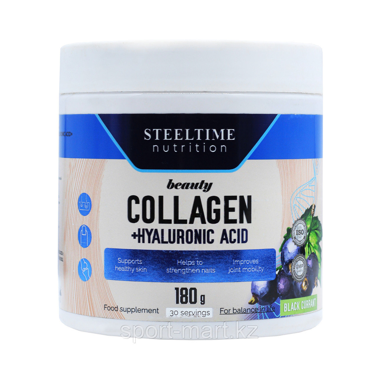 Коллаген Steeltime Nutrition Collagen + Hyaluronic acid 30 порций 180 гр, фото 1