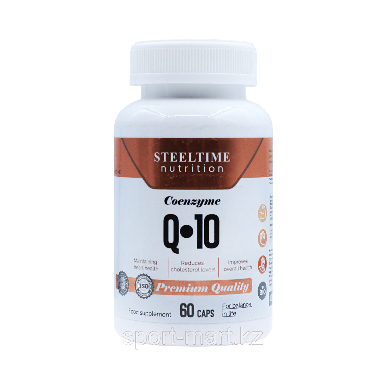 Коэнзим Q10 Steeltime Nutrition 100 мг 60 капсул, фото 1