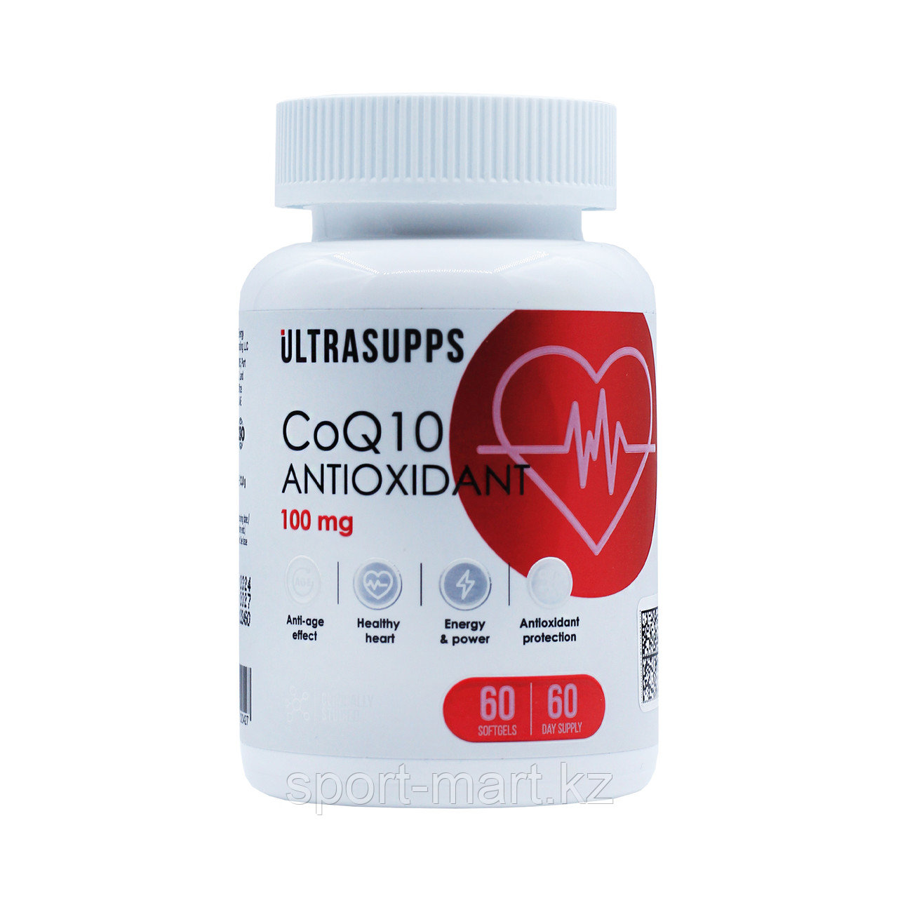 Коэнзим Q10 Ultrasupps 100 мг 60 капсул, фото 1