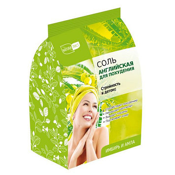 Натуралист Соль для ванн Английская для похудения Имбирь и Амла 500г