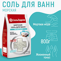 СольЗдрав Морская Соль для ванн Мертвого моря, 800г
