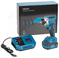 Гайковерт аккумуляторный. 1/2". 20В. 300Нм с 4A акк. и зар. уст-вом 4A. в чехле