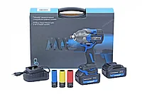 Гайковерт аккумуляторный. 1/2". 21В. 1200 Нм с двумя 4A акк. и зар. уст-вом 1.8A. в кейсе