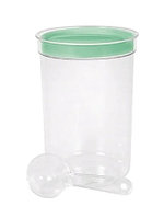 Банка для сыпучих Curver 1,7 л с ложкой с цветной крышкой