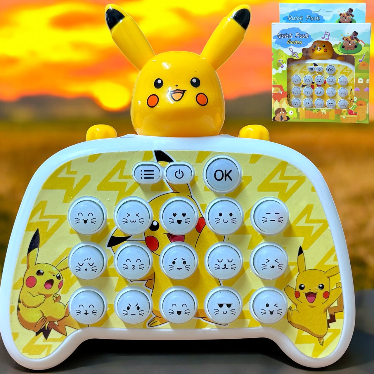 Электронный игрушка поймай крота Покемон 15*12см, фото 1