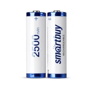 Аккумулятор пальчиковый SMARTBUY AA/2BL 2500 mAh, 1шт