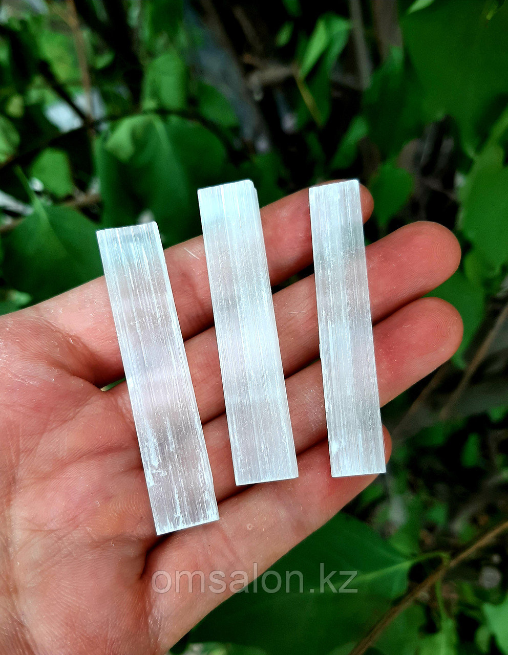 Лунный камень (селенит), палочки, 55*10мм, фото 1
