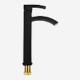 Смеситель для умывальника высокий ATLAS CALLIGULA CA2007702 / цинк / черный матовый, фото 3